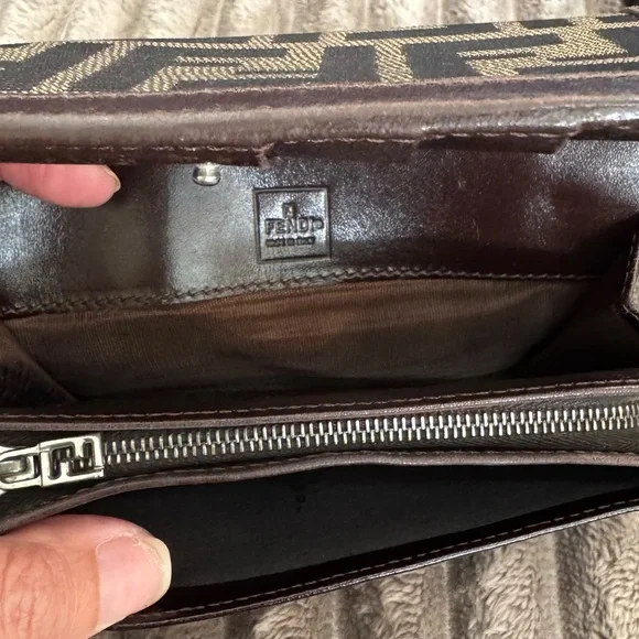 Fendi Jacquard & Leather Wallet - Picture 10 of 15